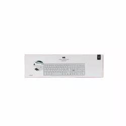 Clavier sans fil Bluetooth MacOS , connexion multidispositifs, Batterie rechargeable intégrée, aspect Alu, blanc argenté