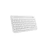 WE Clavier Bluetooth universel avec fonction support pour tablette/smartphone - coloris blanc