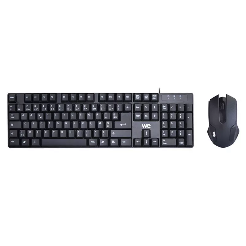 Bundle Clavier + Souris Filaire WE Plug & Play / Compact / 1000 DPI Touches silencieuses /