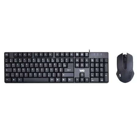 Bundle Clavier + Souris Filaire WE Plug & Play / Compact / 1000 DPI Touches silencieuses /