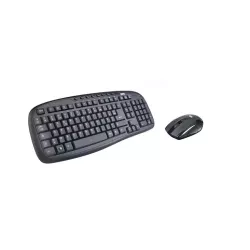 Bundle Clavier + Souris Sans Fil WE 1600 DPI / 8 touches multimédias 2.4 GHz / Plug & Play / Portée 8m Fonction sommeil