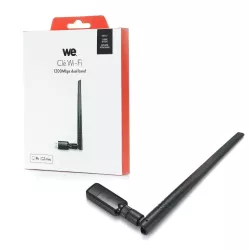 CLE WIFI 1200Mbps DUAL BAND USB 3.0 300Mb/s en 2.4G, 867Mb/s en 5G antenne detachable
