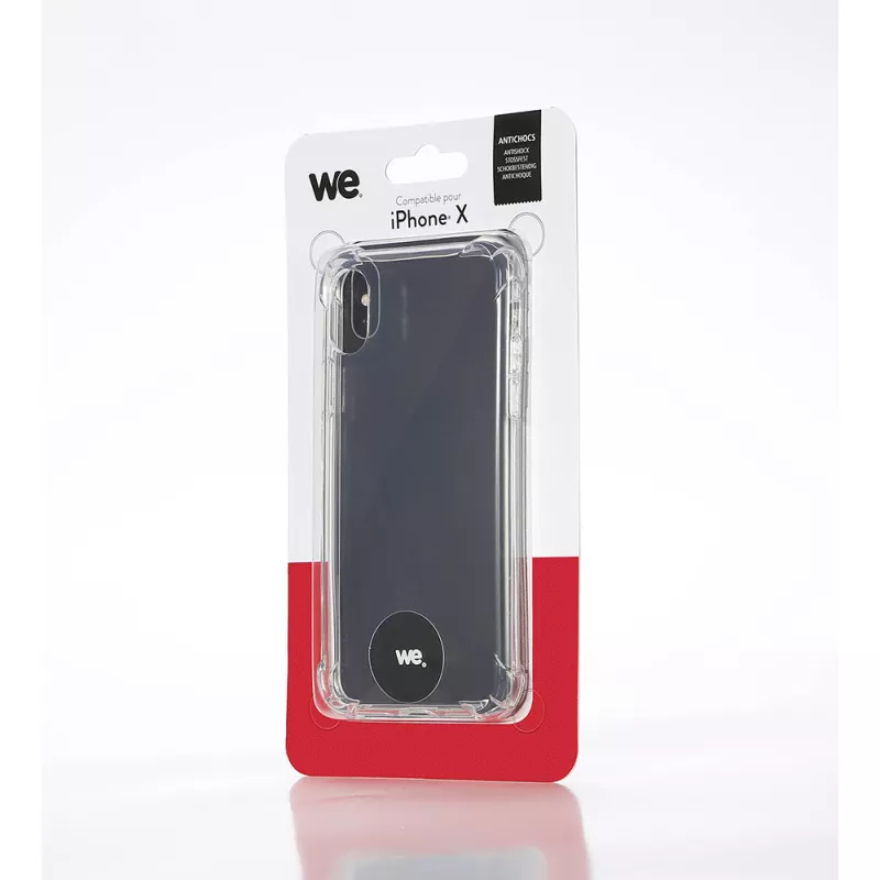 We coque de protection ANTI-CHOCS APPLE IPHONE X / XS Transparent