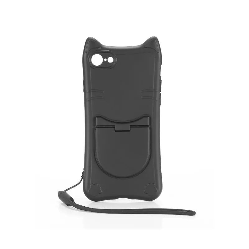 WE Coque de protection CHAT APPLE IPHONE 7 / 8 / SE 2020 Noir