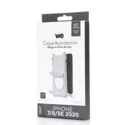 WE Coque de protection CHAT APPLE IPHONE 7 / 8 / SE 2020 Violet
