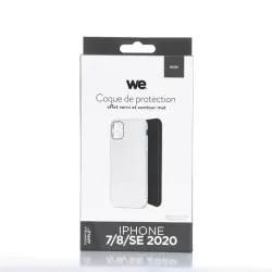 WE Coque de protection GLASS APPLE IPHONE 7/8/SE 2020 Blanc