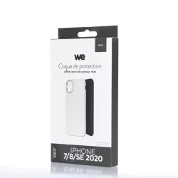 WE Coque de protection GLASS APPLE IPHONE 7/8/SE 2020 Blanc