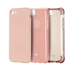 WE Coque de protection GLASS APPLE IPHONE 7/8/SE 2020 Rose poudré