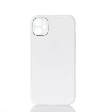 WE Coque de protection GLASS APPLE IPHONE 11 Blanc