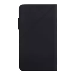 Etui universel colle magique noir effet peau de pêche/coin pliable taille L pour smartphones max 5.5 i6 Plus/Note 3/Note 4/A7