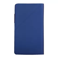 Etui univ colle magique bleu nui effet peau de pêche/coin pliable taille S pour smartphones max 4 I4/I5/A3