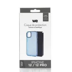 WE Coque colorée protection METALLIQUE IPHONE 12 / 12 PRO Bleu
