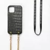 We Coque de protection AVEC TOUR DE COU APPLE IPHONE 12 Noir