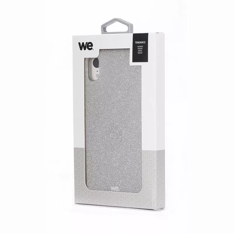 We coque de protection PAILLETTES APPLE IPHONE XR Argent