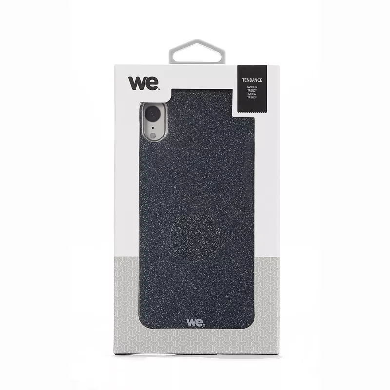 We coque de protection PAILLETTES APPLE IPHONE XR Noir