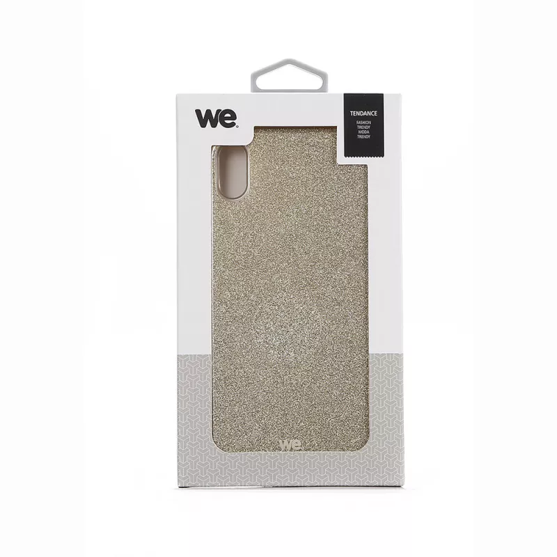 We coque de protection PAILLETTES APPLE IPHONE XR Or