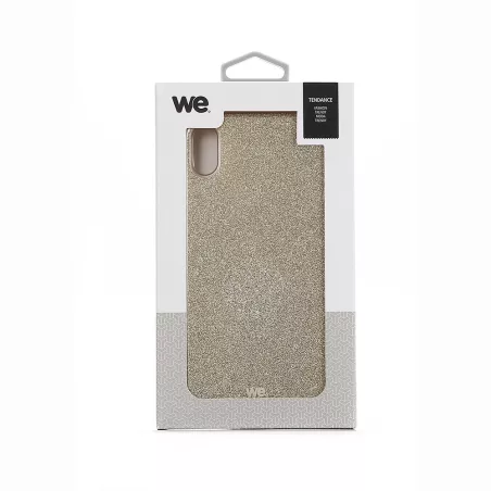 We coque de protection PAILLETTES APPLE IPHONE XR Or