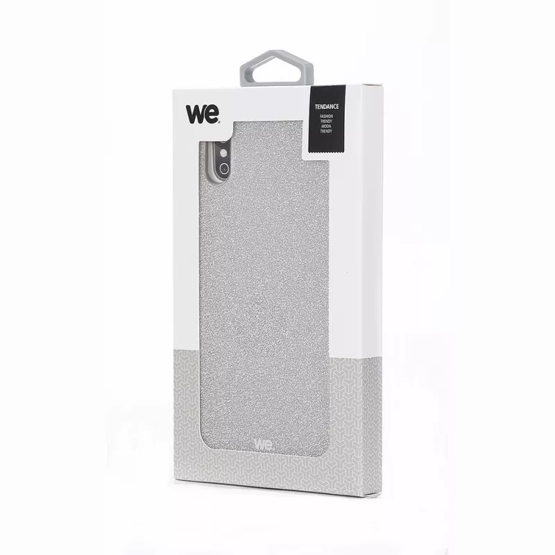 We coque de protection PAILLETTES APPLE IPHONE XS MAX Argent