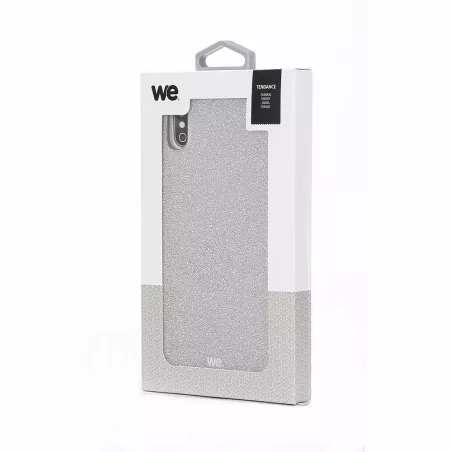 We coque de protection PAILLETTES APPLE IPHONE XS MAX Argent
