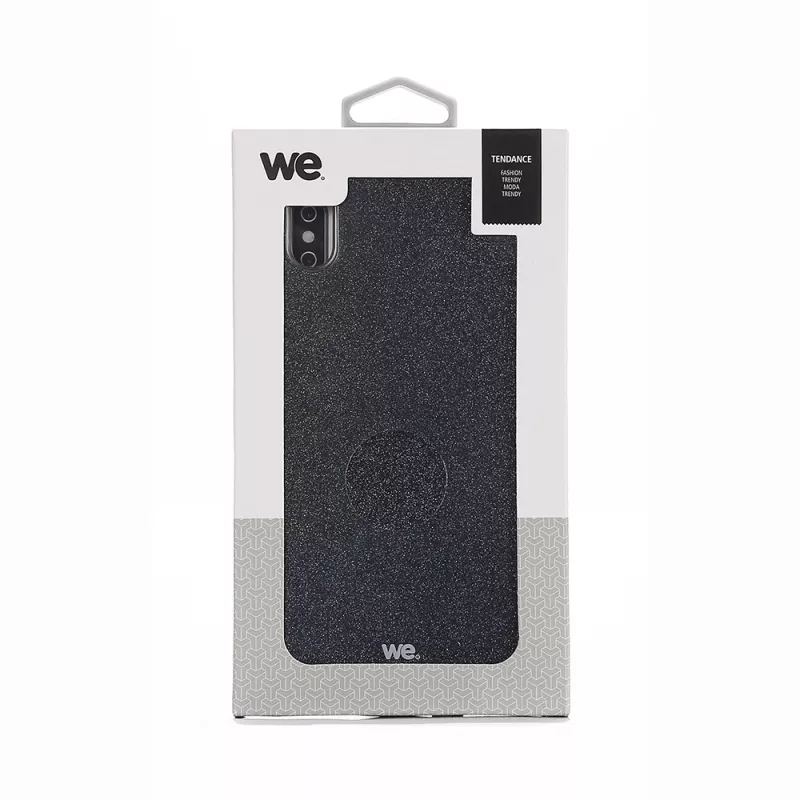 We coque de protection PAILLETTES APPLE IPHONE XS MAX Noir