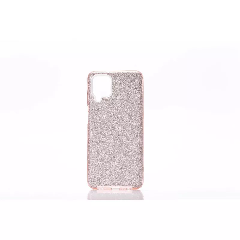 We coque de protection PAILLETTES SAMSUNG GALAXY A12 Rose