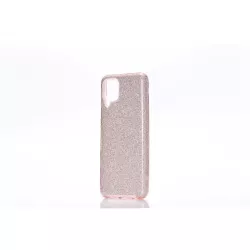 We coque de protection PAILLETTES SAMSUNG GALAXY A12 Rose