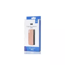 We coque de protection PAILLETTES SAMSUNG GALAXY A12 Rose