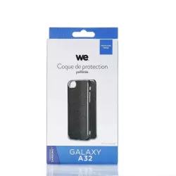 We coque de protection PAILLETTES SAMSUNG GALAXY A32 4G Noir