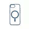 We Coque de protection RUBBER APPLE IPHONE 16E/17E - Dos transparent–contour mat bleu - Compatible MAGSAFE