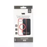 We Coque de protection RUBBER APPLE IPHONE 16E/17E - Dos transparent–contour mat rouge - Compatible MAGSAFE