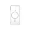 We Coque de protection RUBBER APPLE IPHONE 16 PRO - Dos transparentcontour blanc - Compatible MAGSAFE
