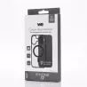 We Coque de protection RUBBER APPLE IPHONE 17 - Dos transparentcontour mat noir - Compatible MAGSAFE