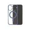 We Coque de protection RUBBER APPLE IPHONE 17 - Dos transparent–contour mat bleu - Compatible MAGSAFE