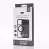 We Coque de protection RUBBER APPLE IPHONE 17 PRO - Dos transparentcontour mat noir - Compatible MAGSAFE
