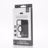 We Coque de protection RUBBER APPLE IPHONE 17 PRO MAX - Dos transparentcontour mat noir - Compatible MAGSAFE