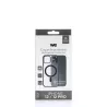 We Coque de protection RUBBER APPLE IPHONE 12/12 PRO - Dos transparentcontour mat noir - Compatible MAGSAFE