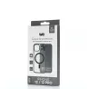 We Coque de protection RUBBER APPLE IPHONE 12/12 PRO - Dos transparentcontour mat noir - Compatible MAGSAFE