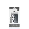 We Coque de protection RUBBER APPLE IPHONE 12 PRO MAX - Dos transparentcontour mat noir - Compatible MAGSAFE