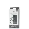 We Coque de protection RUBBER APPLE IPHONE 13 PRO MAX - Dos transparentcontour mat noir - Compatible MAGSAFE