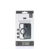 We Coque de protection RUBBER APPLE IPHONE 14 PRO - Dos transparentcontour mat noir - Compatible MAGSAFE