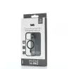 We Coque de protection RUBBER APPLE IPHONE 14 PRO - Dos transparentcontour mat noir - Compatible MAGSAFE