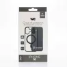We Coque de protection RUBBER APPLE IPHONE 16 - Dos transparentcontour mat noir - Compatible MAGSAFE