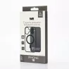 We Coque de protection RUBBER APPLE IPHONE 16 - Dos transparentcontour mat noir - Compatible MAGSAFE