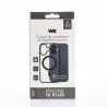 We Coque de protection RUBBER APPLE IPHONE 16 PLUS - Dos transparentcontour mat noir - Compatible MAGSAFE