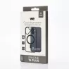 We Coque de protection RUBBER APPLE IPHONE 16 PLUS - Dos transparentcontour mat noir - Compatible MAGSAFE