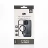 We Coque de protection RUBBER APPLE IPHONE 16 PRO - Dos transparentcontour mat noir - Compatible MAGSAFE