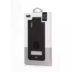 We Coque de protection SILICONE RIGIDE APPLE IPHONE XR Noir