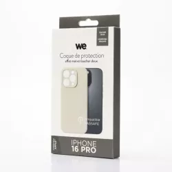 We coque de protection SILICONE APPLE IPHONE 16 PRO Blanc vintage - Compatible MAGSAFE