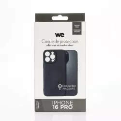 We coque de protection SILICONE APPLE IPHONE 16 PRO Noir - Compatible MAGSAFE