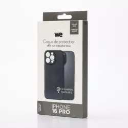 We coque de protection SILICONE APPLE IPHONE 16 PRO Noir - Compatible MAGSAFE